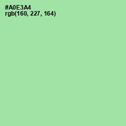 #A0E3A4 - Celadon Color Image