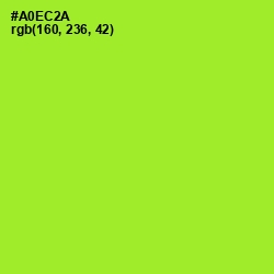 #A0EC2A - Green Yellow Color Image