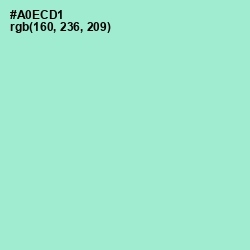 #A0ECD1 - Water Leaf Color Image