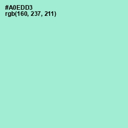 #A0EDD3 - Water Leaf Color Image