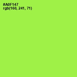 #A0F147 - Conifer Color Image