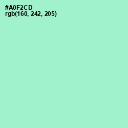 #A0F2CD - Magic Mint Color Image