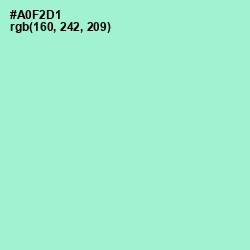#A0F2D1 - Magic Mint Color Image