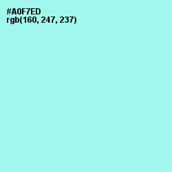 #A0F7ED - Ice Cold Color Image