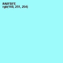 #A0FBFE - Ice Cold Color Image