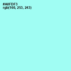 #A0FDF3 - Ice Cold Color Image