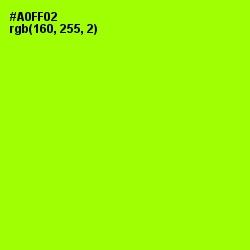 #A0FF02 - Lime Color Image