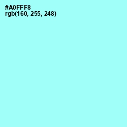 #A0FFF8 - Ice Cold Color Image