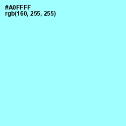 #A0FFFF - Ice Cold Color Image