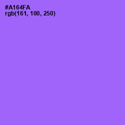 #A164FA - Medium Purple Color Image