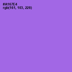 #A167E4 - Medium Purple Color Image