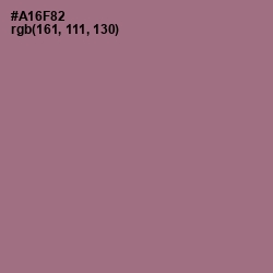 #A16F82 - Turkish Rose Color Image
