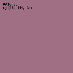 #A16F83 - Turkish Rose Color Image