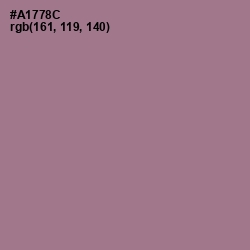 #A1778C - Turkish Rose Color Image