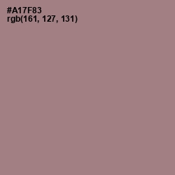 #A17F83 - Turkish Rose Color Image