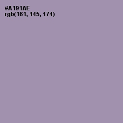 #A191AE - Amethyst Smoke Color Image