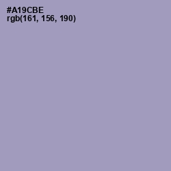 #A19CBE - Amethyst Smoke Color Image