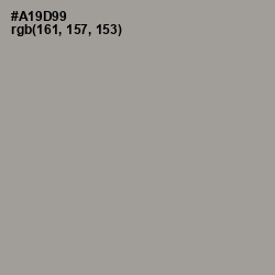 #A19D99 - Dusty Gray Color Image