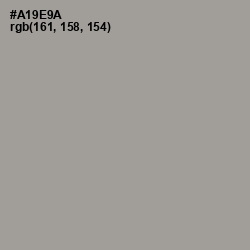 #A19E9A - Dusty Gray Color Image