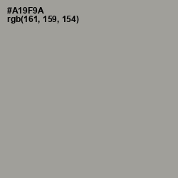 #A19F9A - Dusty Gray Color Image