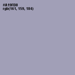 #A19FB8 - Amethyst Smoke Color Image