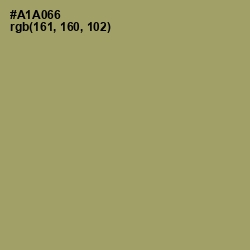 #A1A066 - Green Smoke Color Image