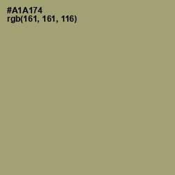 #A1A174 - Green Smoke Color Image