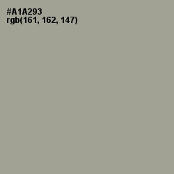 #A1A293 - Gray Olive Color Image