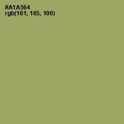 #A1A564 - Green Smoke Color Image