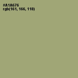 #A1A676 - Green Smoke Color Image