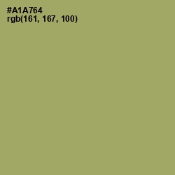 #A1A764 - Green Smoke Color Image