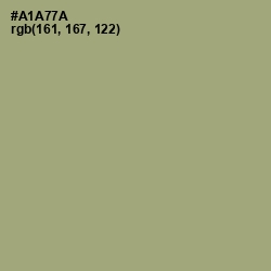 #A1A77A - Green Smoke Color Image