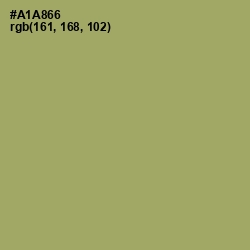 #A1A866 - Green Smoke Color Image