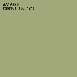 #A1A879 - Green Smoke Color Image