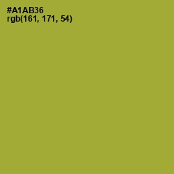 #A1AB36 - Citron Color Image