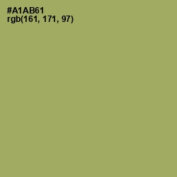 #A1AB61 - Green Smoke Color Image