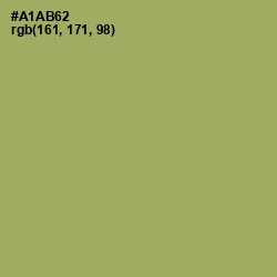 #A1AB62 - Green Smoke Color Image