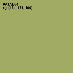 #A1AB64 - Green Smoke Color Image