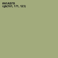 #A1AB7B - Green Smoke Color Image