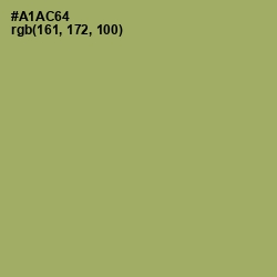 #A1AC64 - Green Smoke Color Image