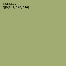 #A1AC72 - Green Smoke Color Image
