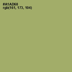 #A1AD68 - Green Smoke Color Image