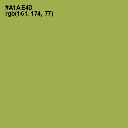 #A1AE4D - Olive Green Color Image