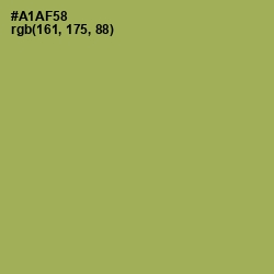 #A1AF58 - Olive Green Color Image