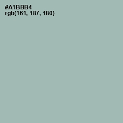 #A1BBB4 - Tower Gray Color Image