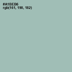 #A1BEB6 - Tower Gray Color Image