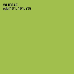 #A1BF4C - Olive Green Color Image