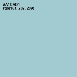 #A1CAD1 - Aqua Island Color Image