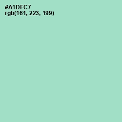 #A1DFC7 - Aqua Island Color Image