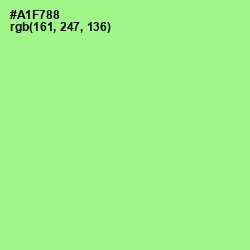 #A1F788 - Mint Green Color Image